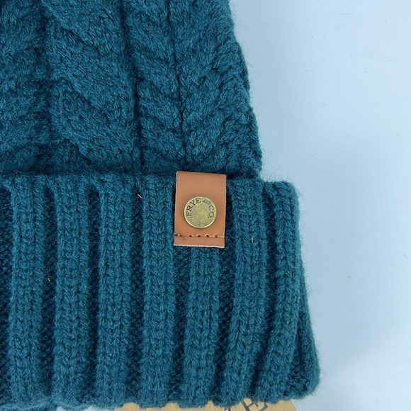Frye and Co. Cable Knit Pom Pom Beanie - Picture 3 of 6